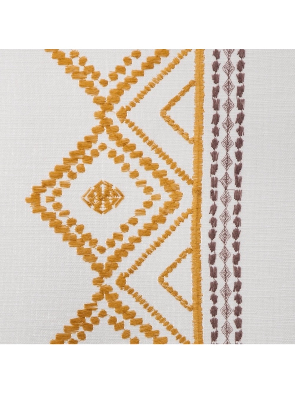 Opalhouse Jungalow 63” H x 50” W Set of Two Panels. Global Border Sheer Amber - Picture 6 of 6